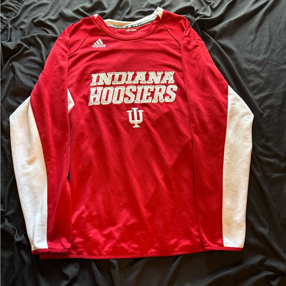 Adidas x Indiana University basketball shooting shirt